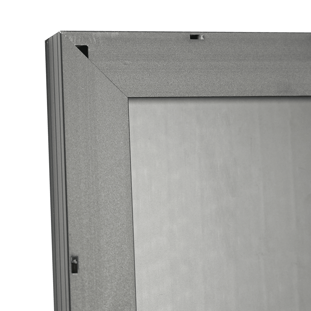 M166H660 350-385W Enkelglas Helsvart